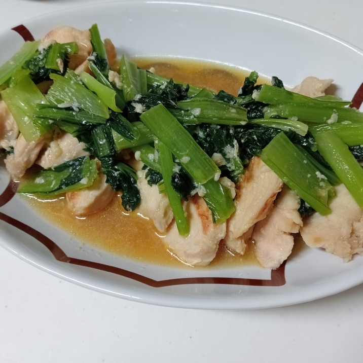 簡単!鶏むね肉のガーリックバター炒め☆